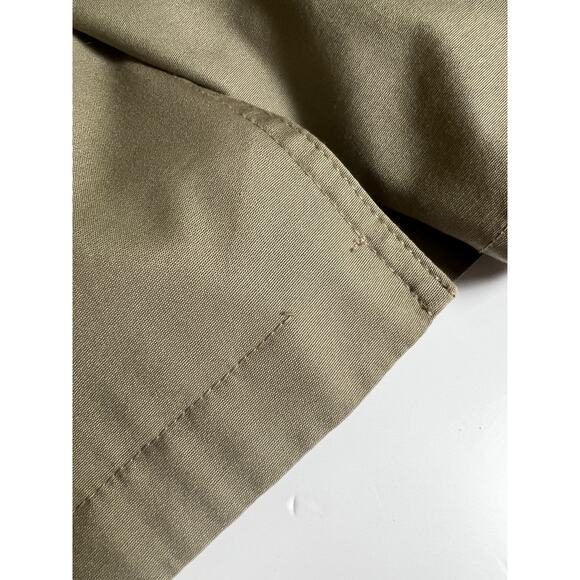 Vintage Misty Harbor Fur Lined Cropped Trench Coat Size 8 - Picture 8 of 13